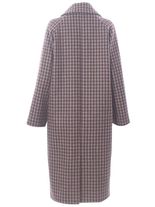 virgin wool checked coat LAVI | BF6WD050TES09630140