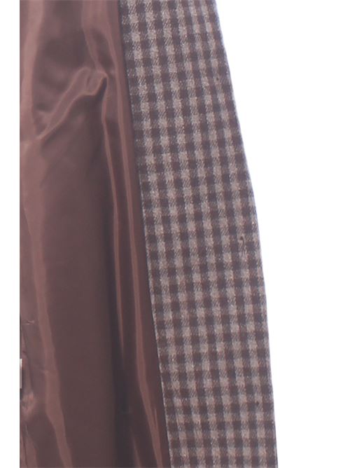 virgin wool checked coat LAVI | BF6WD050TES09630140