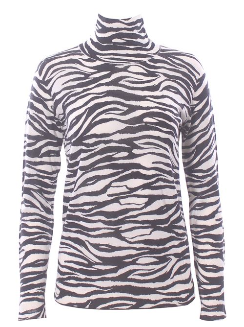 Collo alto printed knit animalier MALIPARMI | JQ510478200B1135