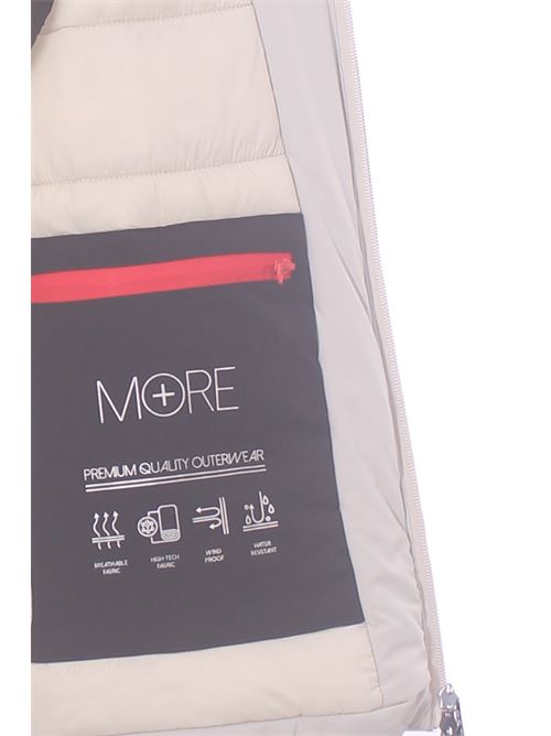 stretch nylon jacket MORE | MEGAN-MR-F-W22LATTE