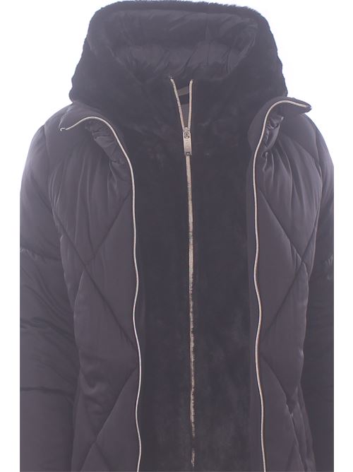 jacket with detachable bib MORE | TIFFANY-MR-F-W34NERO