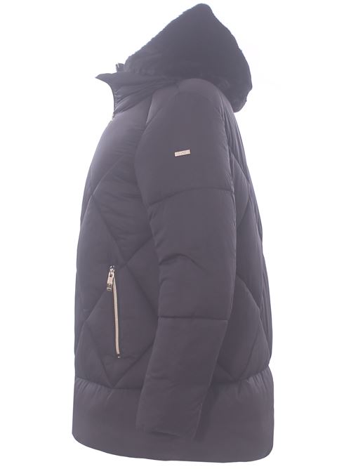 jacket with detachable bib MORE | TIFFANY-MR-F-W34NERO