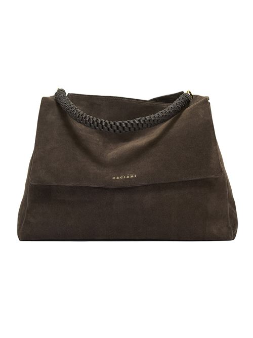Borsa sveva peach xl in suede con tracolla ORCIANI | B02185PEACHOROTESTADIMORO