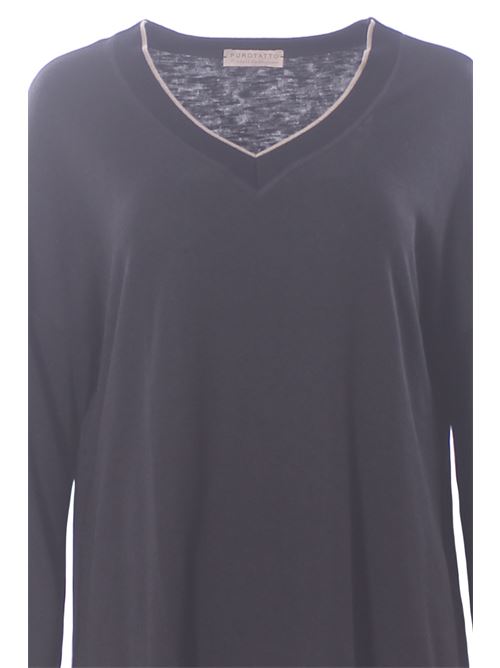 v-neck t-shirt PUROTATTO | FW250201412030