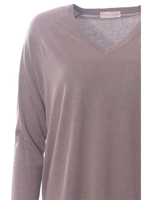 silk and cashmere v-neck PUROTATTO | FW25060200167
