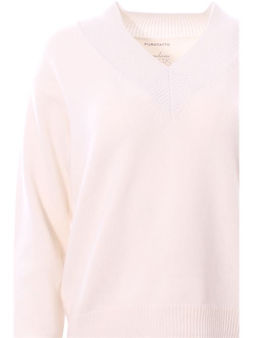 cashmere v-neck PUROTATTO | FW250612131140