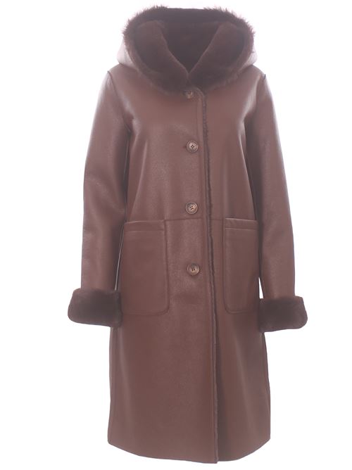 Cappotto lungo reversibile ecopelle VLAB | FW5603330