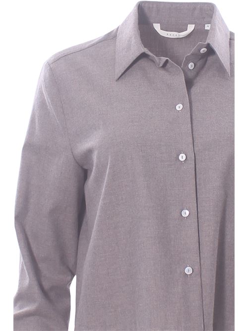 Camicia corta melange in cotone XACUS | 95101ANYA9165110