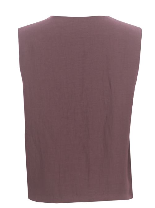 Blusa incrociata in lino garzato 1961 MILANO | BERENICE380