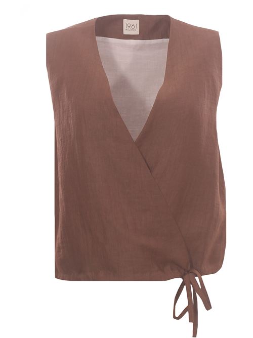 wrap linen blouse 1961 MILANO | BERENICE580