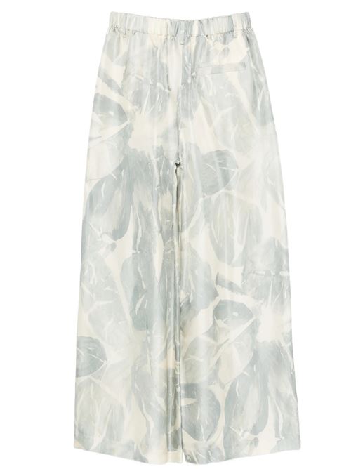 Pantalone brushed print ampio ALYSI | 116136P6031CIELO
