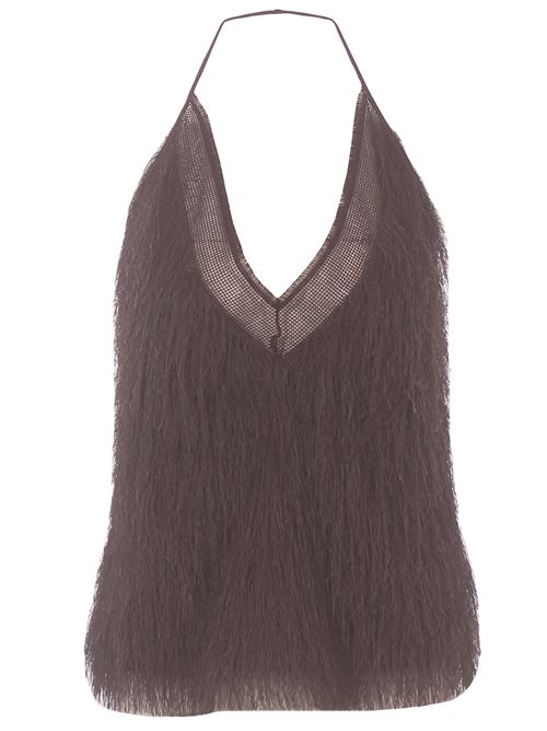 Top fringes ALYSI | 116225P6058CHOCO