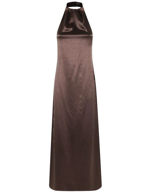 shiny halter dress ALYSI | 116312P6061CHOCO