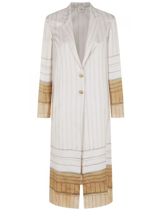 pinstripe dust coat ALYSI | 116915P6063GESSO