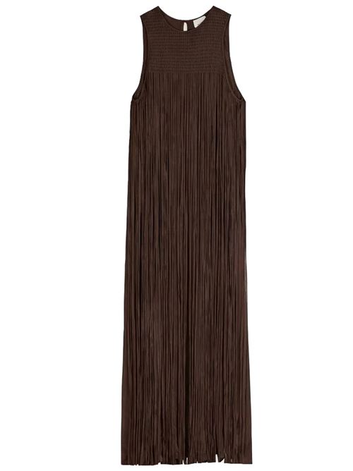 Abito lungo con frange ALYSI | 216302P6026CHOCO
