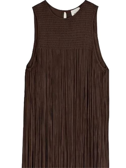 Abito lungo con frange ALYSI | 216302P6026CHOCO