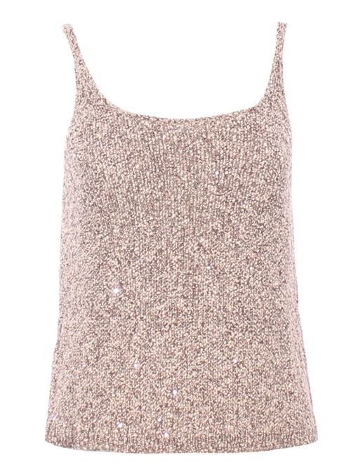 Top paillettes tricot ALYSI | 216423P6002MOSTO