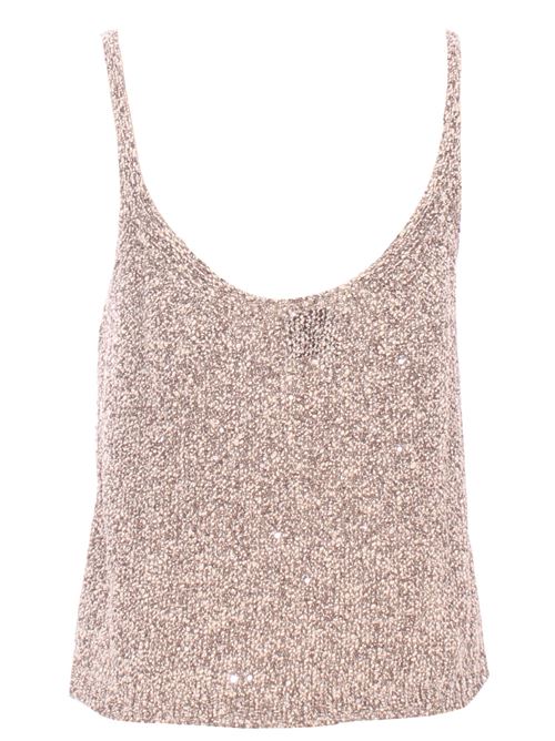 Top paillettes tricot ALYSI | 216423P6002MOSTO