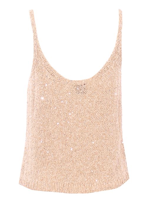 Top paillettes tricot ALYSI | 216423P6002PELLE
