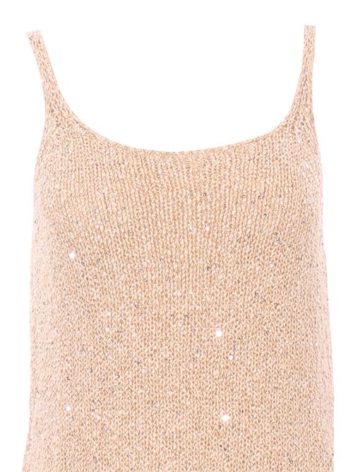 Top paillettes tricot ALYSI | 216423P6002PELLE