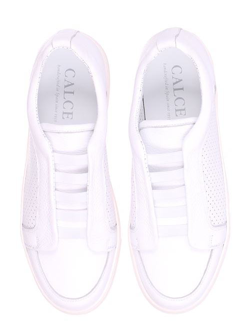 sneakers in cervo con elastici CALCE | X1911MAGNUMBLANCO