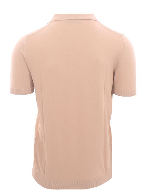polo skipper in cotone crepe DETWELVE | F-6215COTTON CREPEBEIGE