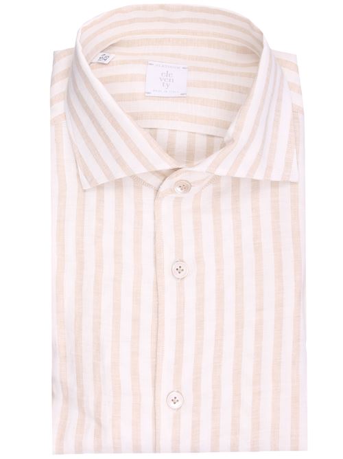 camicia a righe in lino ELEVENTY | M75CAMJ12-TES0M164102