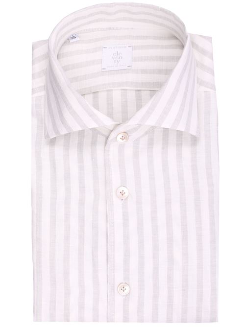 camicia a righe in lino ELEVENTY | M75CAMJ12-TES0M16413