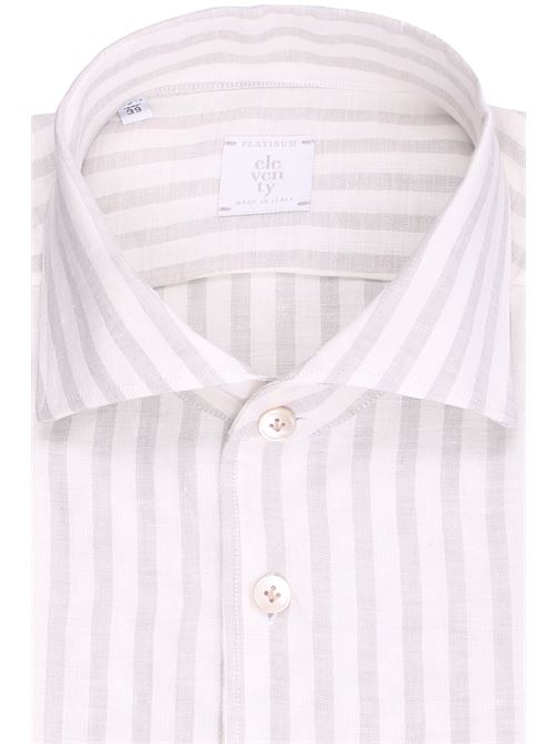 camicia a righe in lino ELEVENTY | M75CAMJ12-TES0M16413