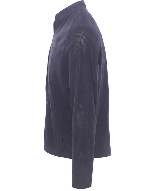 giubbino in camoscio traforato ELEVENTY | M75GBTM26-PEL0M02811