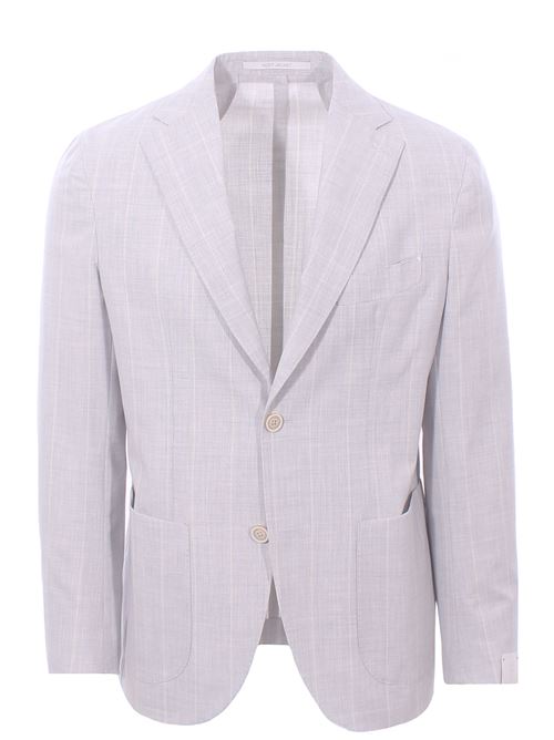 giacca soft gessata in lana,cotone e seta ELEVENTY | M75GIAC12/BTCC-TES0M02813