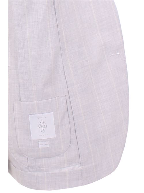 giacca soft gessata in lana,cotone e seta ELEVENTY | M75GIAC12/BTCC-TES0M02813