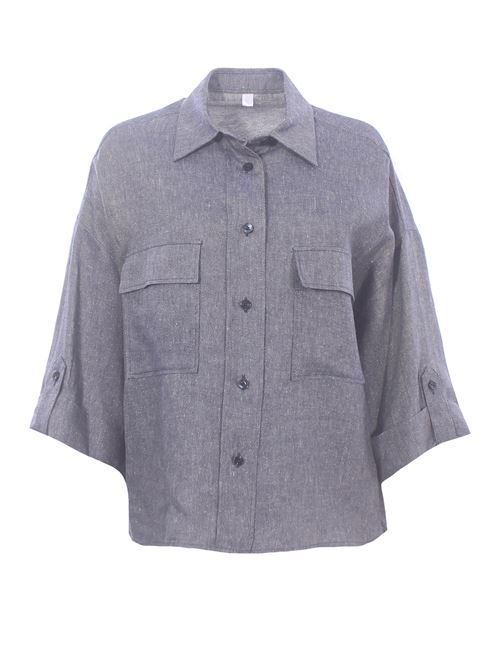 Camicia in lino lame' ELEVENTY | M80CAMM02TESM06811