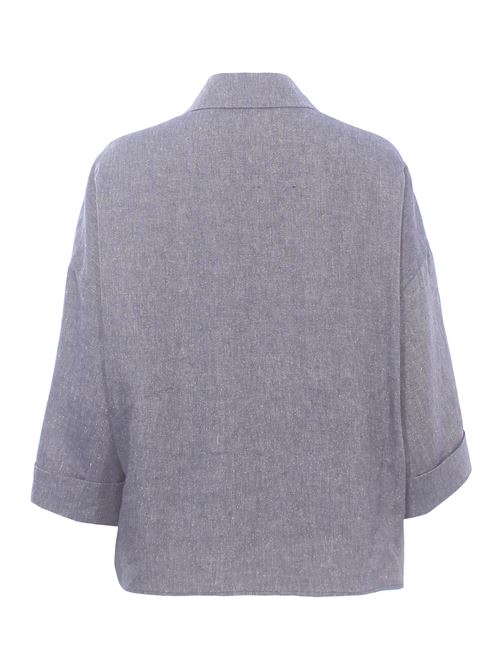 Camicia in lino lame' ELEVENTY | M80CAMM02TESM06811