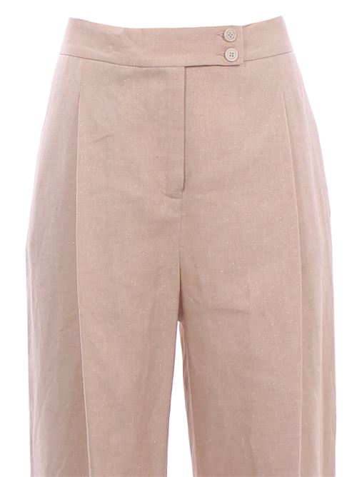 linen pants with pleats ELEVENTY | M80PANL02TES0M068173