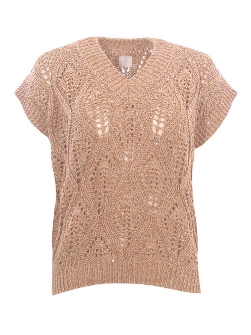 Collo a v in lino e cotone ELEVENTY | M81MAGM07MAG0K036173