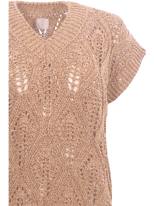 Collo a v in lino e cotone ELEVENTY | M81MAGM07MAG0K036173