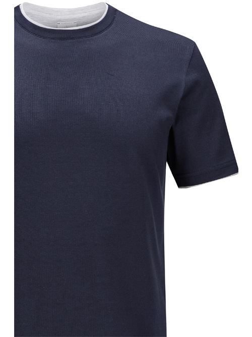 t-shirt bordini a contrasto ELEVENTY | X75TSHH04-TES0H07711-13