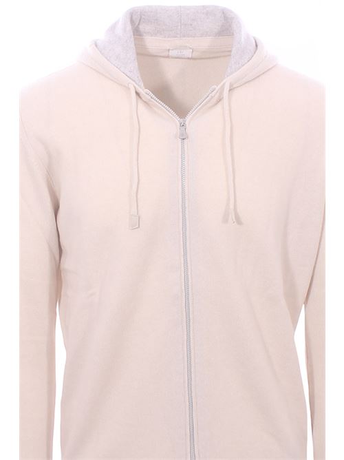 full zip cappuccio in cashmere ELEVENTY | X76MAGK33-MAG0K01902-13