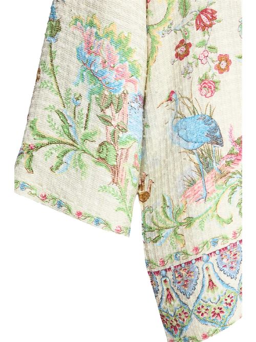 Giacca kesa in stuoia di misto cotone con motivo flora e fauna ETRO | WRCA0024AKH04X0802