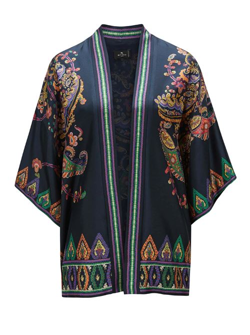 Kesa in twill di seta con stampa piazzata paisley floreale ETRO | WRCA0025AKG03X0883