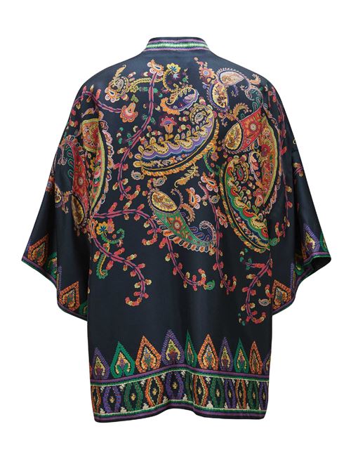 Kesa in twill di seta con stampa piazzata paisley floreale ETRO | WRCA0025AKG03X0883