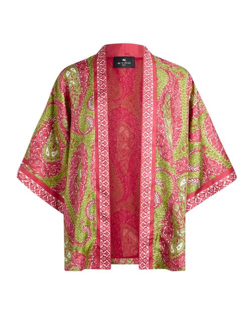 Giacca kesa in twill di seta con motivo paisley foliage ETRO | WRCA0025AKH14X0896