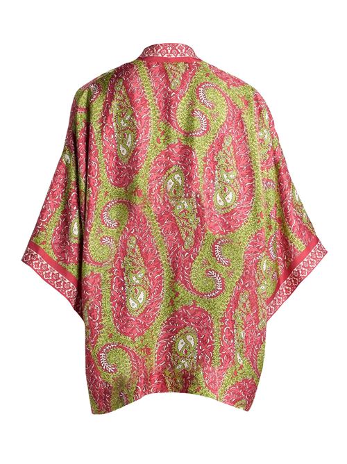 Giacca kesa in twill di seta con motivo paisley foliage ETRO | WRCA0025AKH14X0896