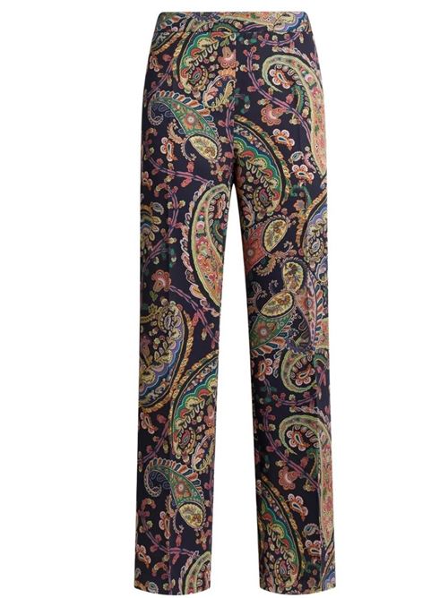 Pantalone bootcut stampa piazzata paisley floreale ETRO | WREA006999SASU8X0884