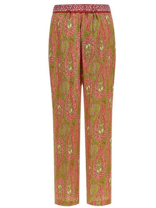 Pantaloni bootcut con stampa piazzata paisley foliage ETRO | WREA006999SPSJ00896