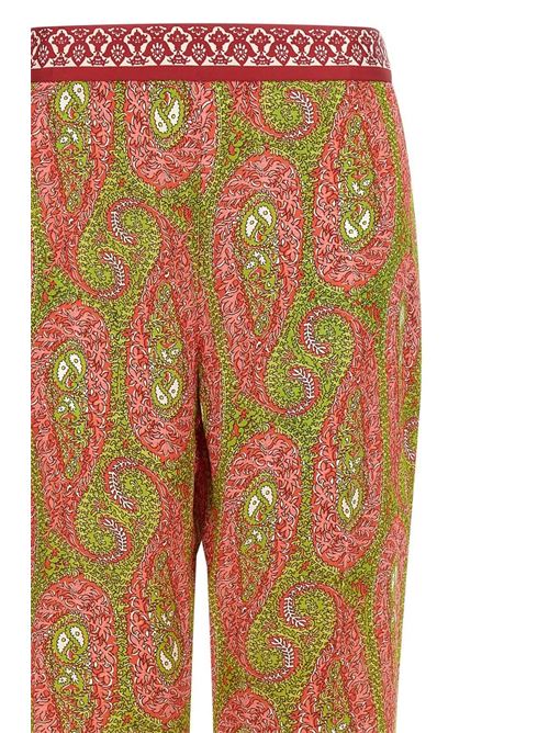 Pantaloni bootcut con stampa piazzata paisley foliage ETRO | WREA006999SPSJ00896