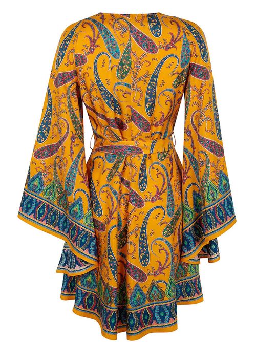 silk dress with paisley floreal print ETRO | WRHA0523AKG16X0851