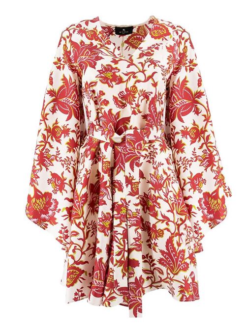 silk dress with floreal print ETRO | WRHA0523AKH15X0808
