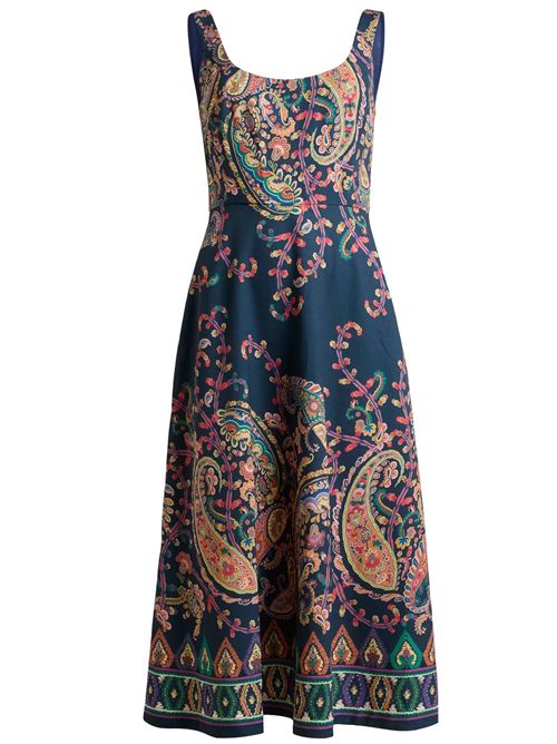 Abito lounguette con stampa piazzata paisley floreale ETRO | WRHA055599SPSI1X0883